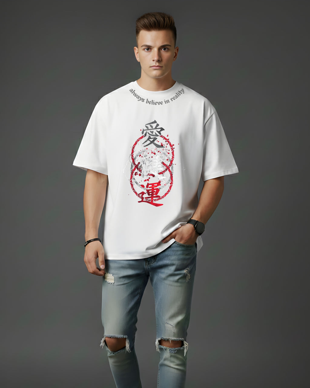 Han Raw Edge Tee