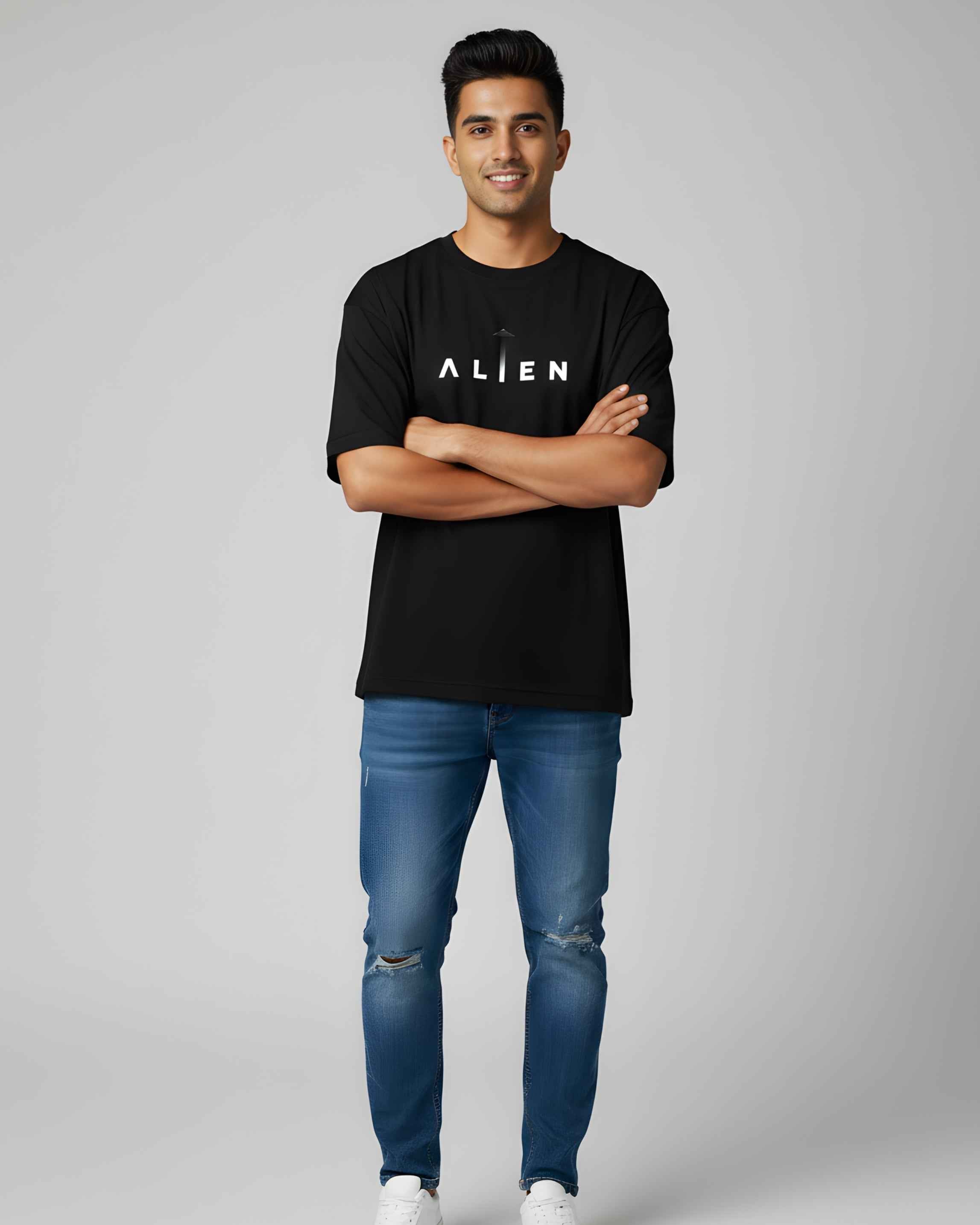 Alien Graphic Oversize Tee