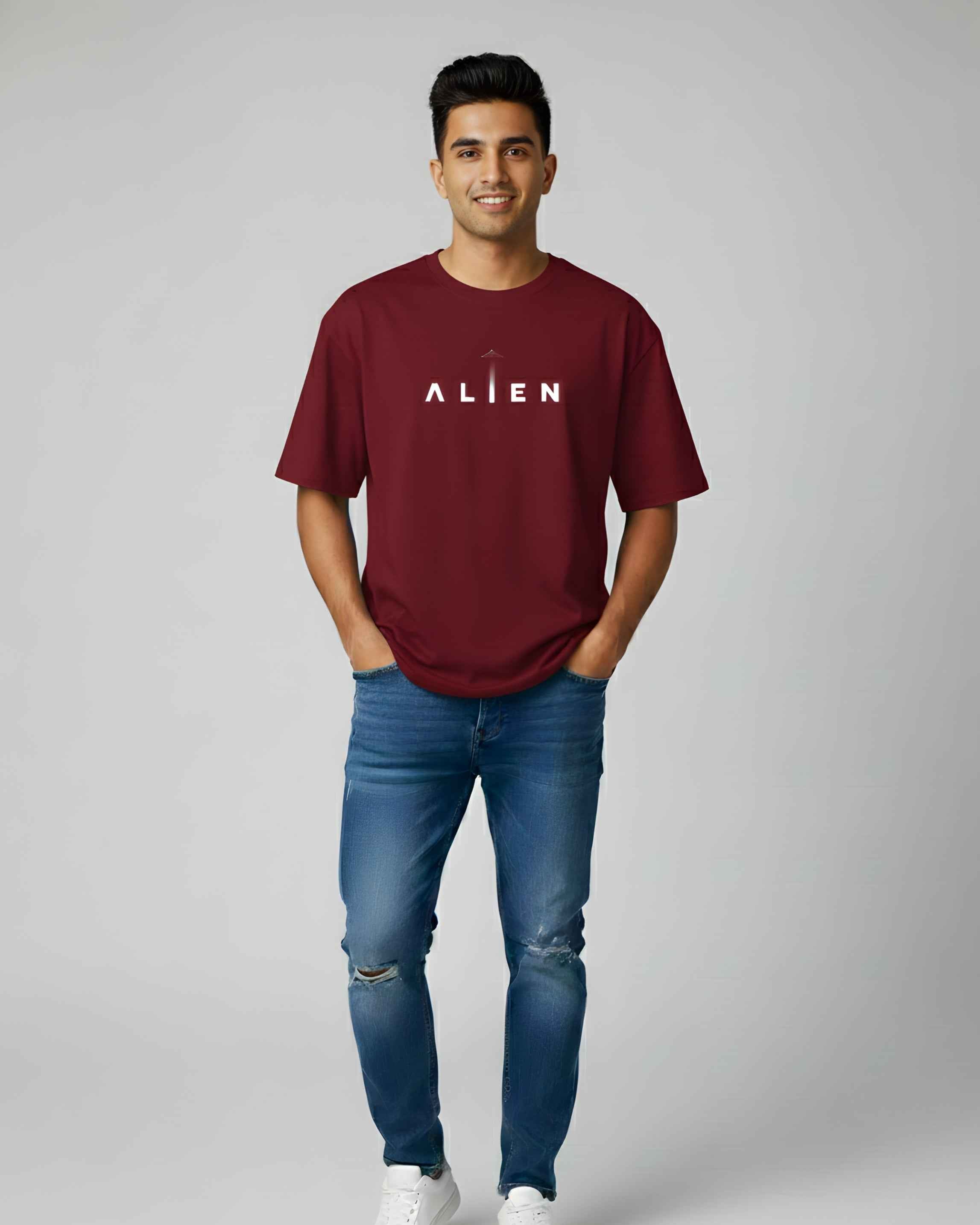 Alien Graphic Oversize Tee