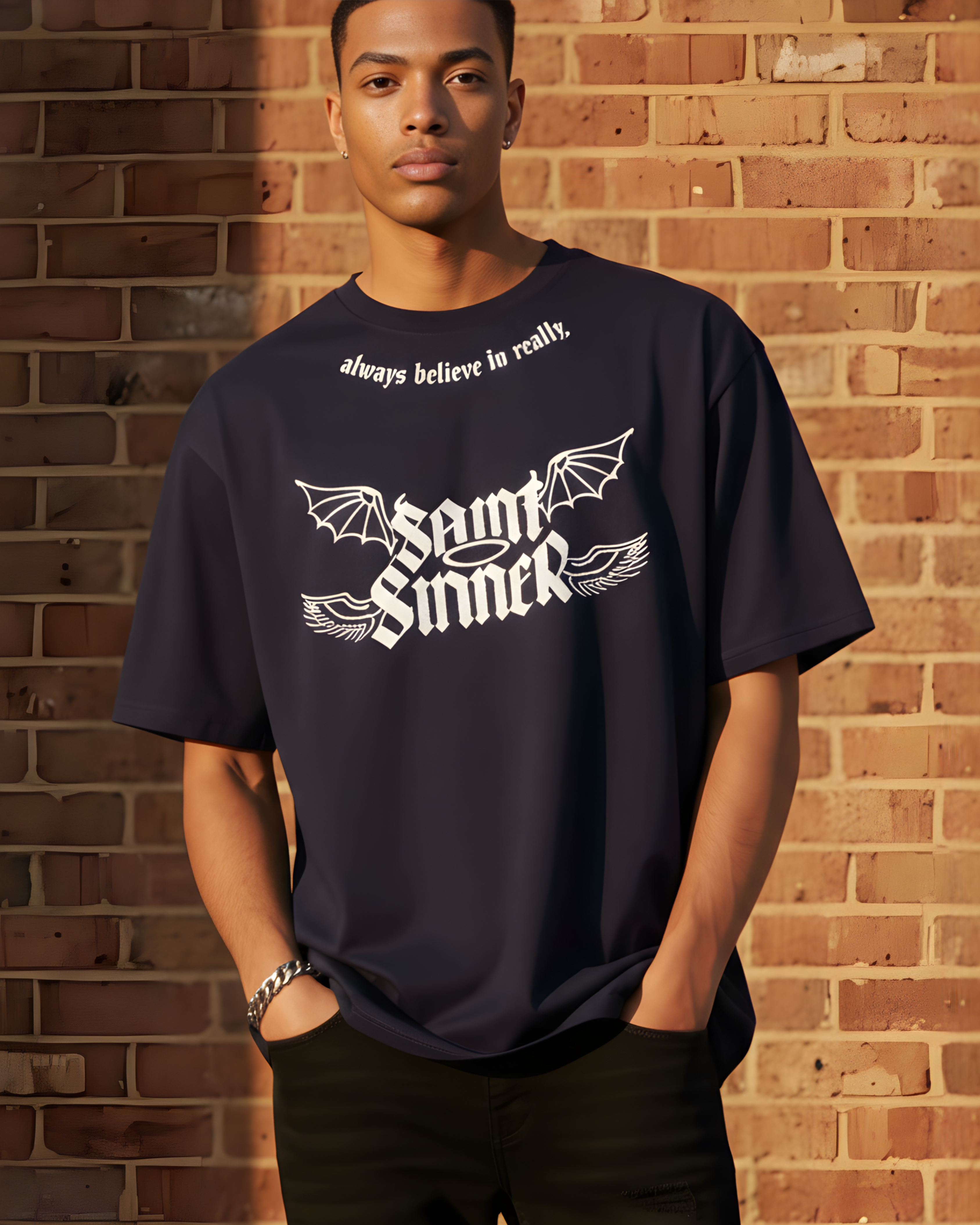 Saint Sinner Oversize Tee
