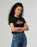 I’m Boss Graphic Crop Top