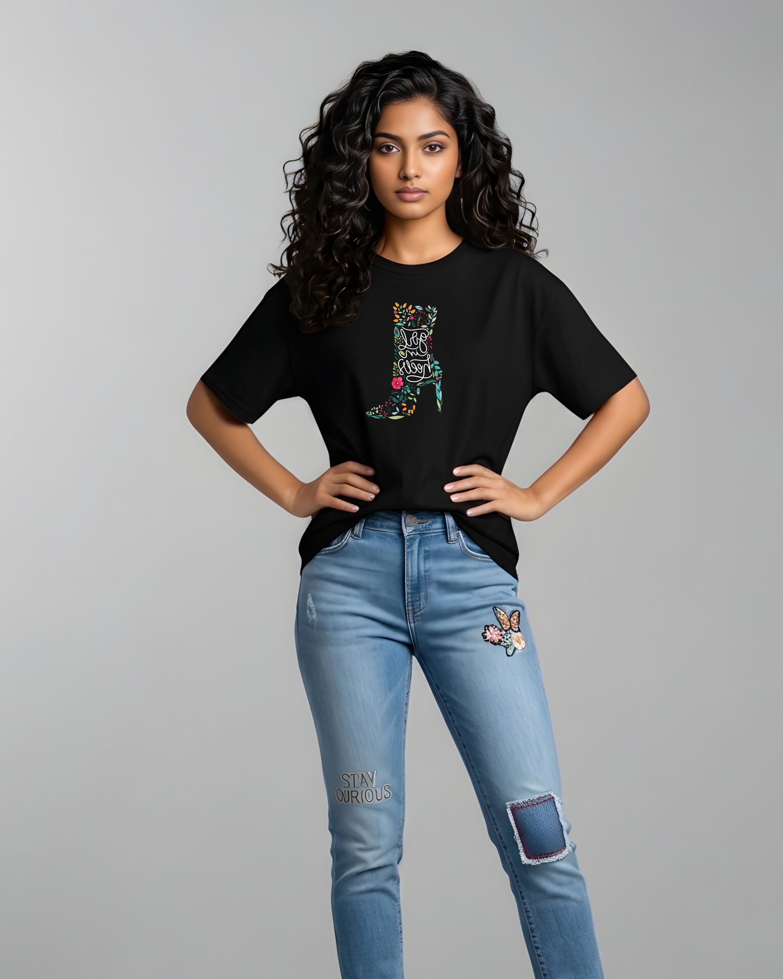 Floral Graphic Oversized Tee