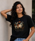 Wild Grace Oversized Tee  Black