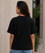Wild Grace Oversized Tee  Black