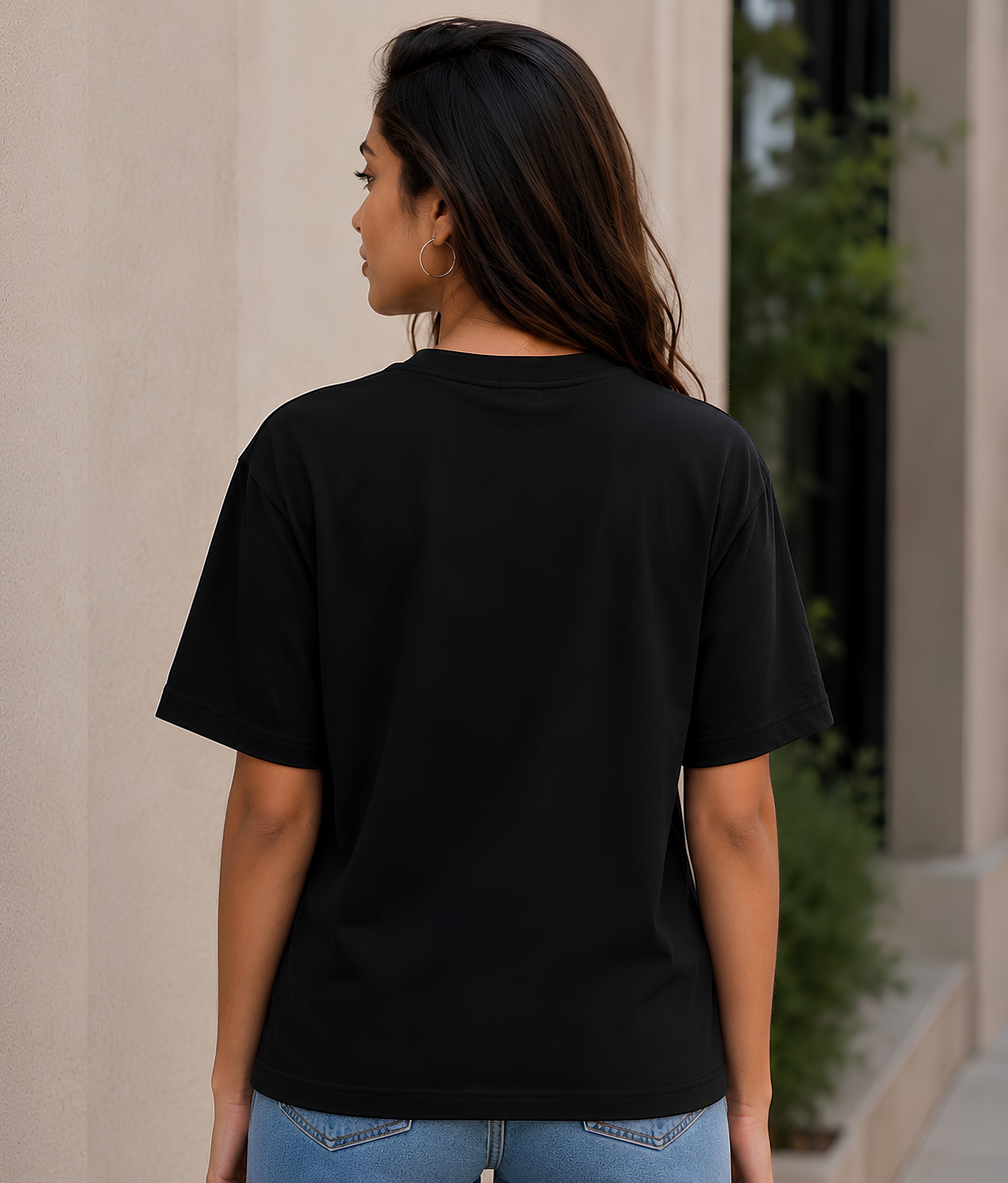 Wild Grace Oversized Tee  Black