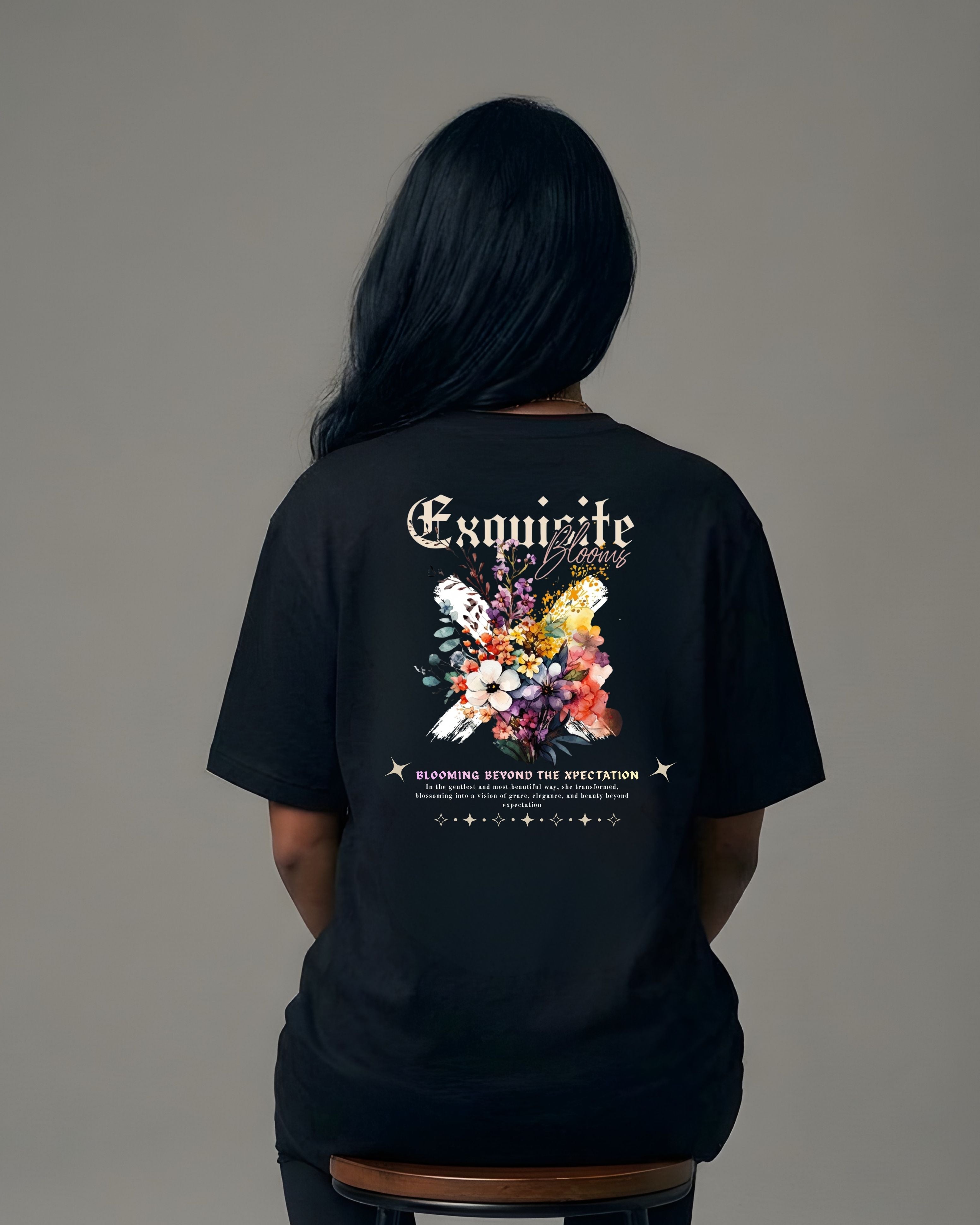Exquisite Blooms Oversized Tee
