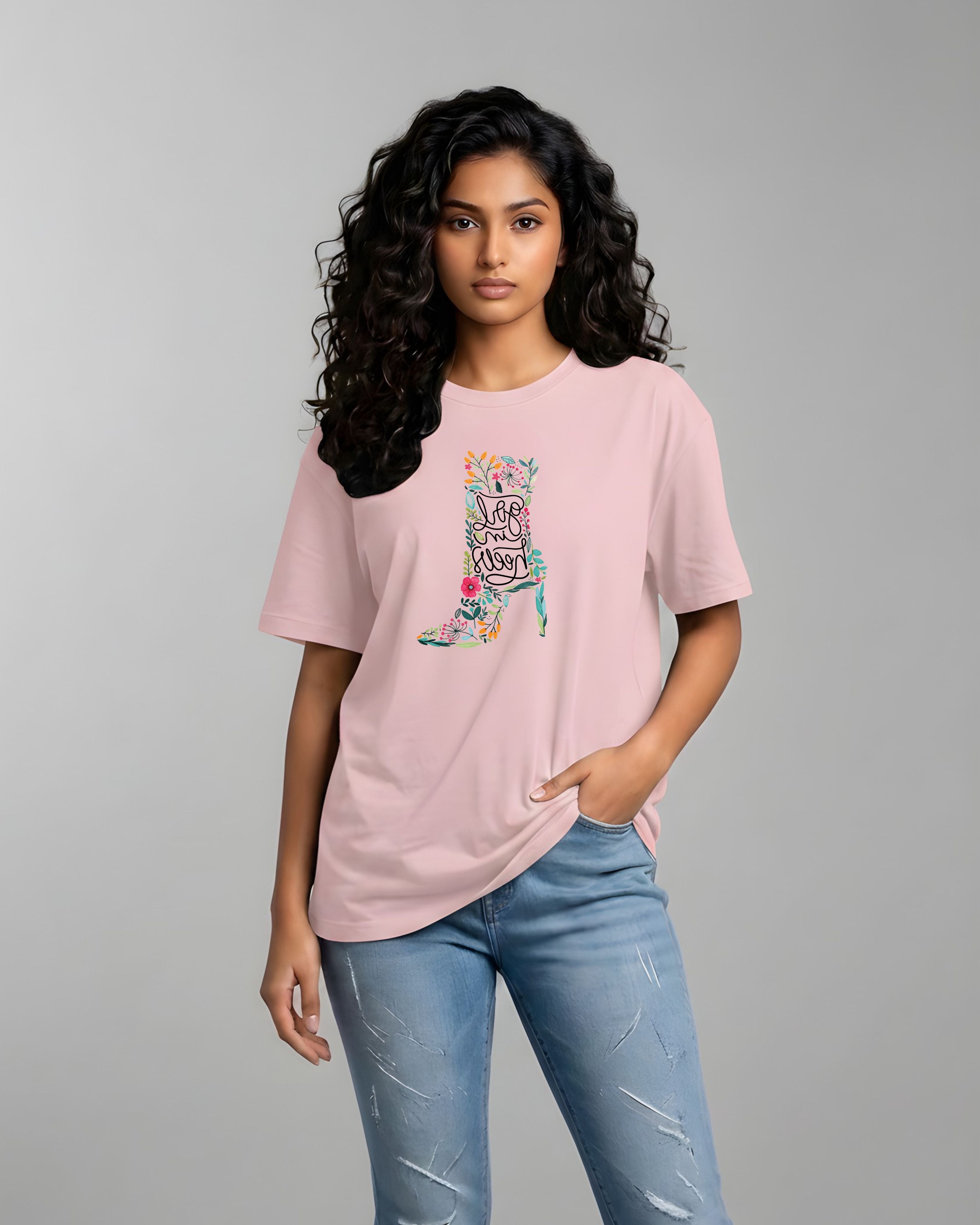 Floral Graphic Oversized Tee