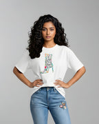 Floral Graphic Oversized Tee