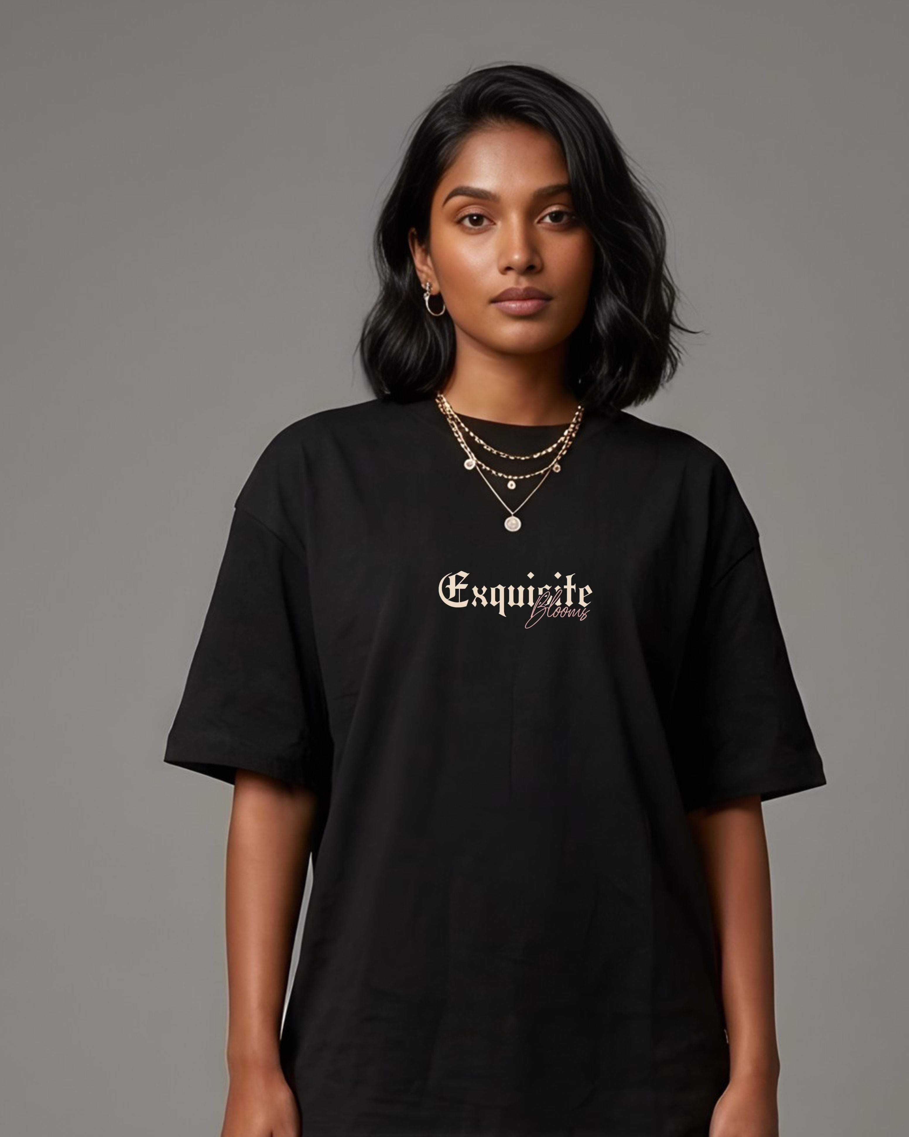 Exquisite Blooms Oversized Tee