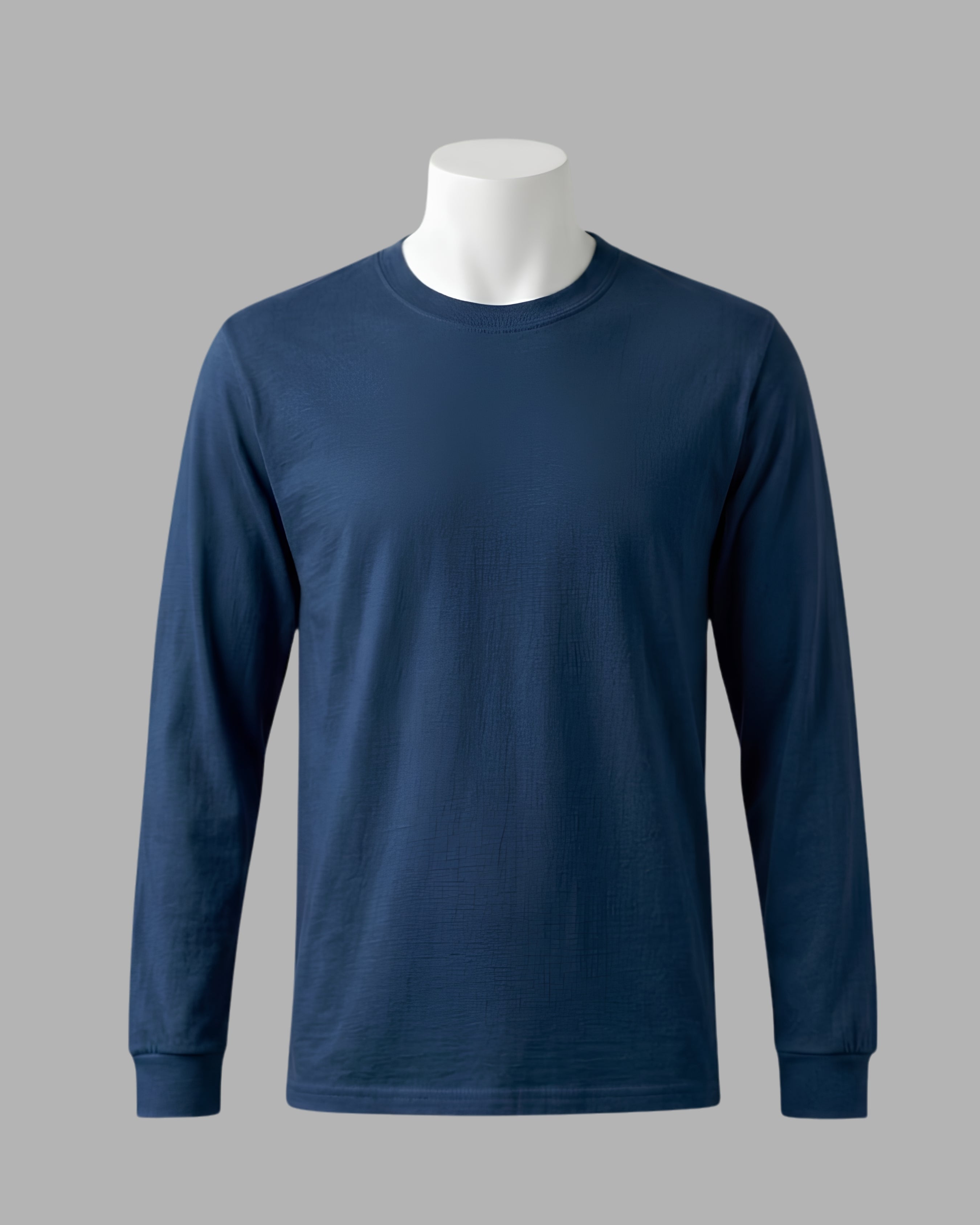 HAN Minimal Long Sleeve T-Shirt Deep Blue