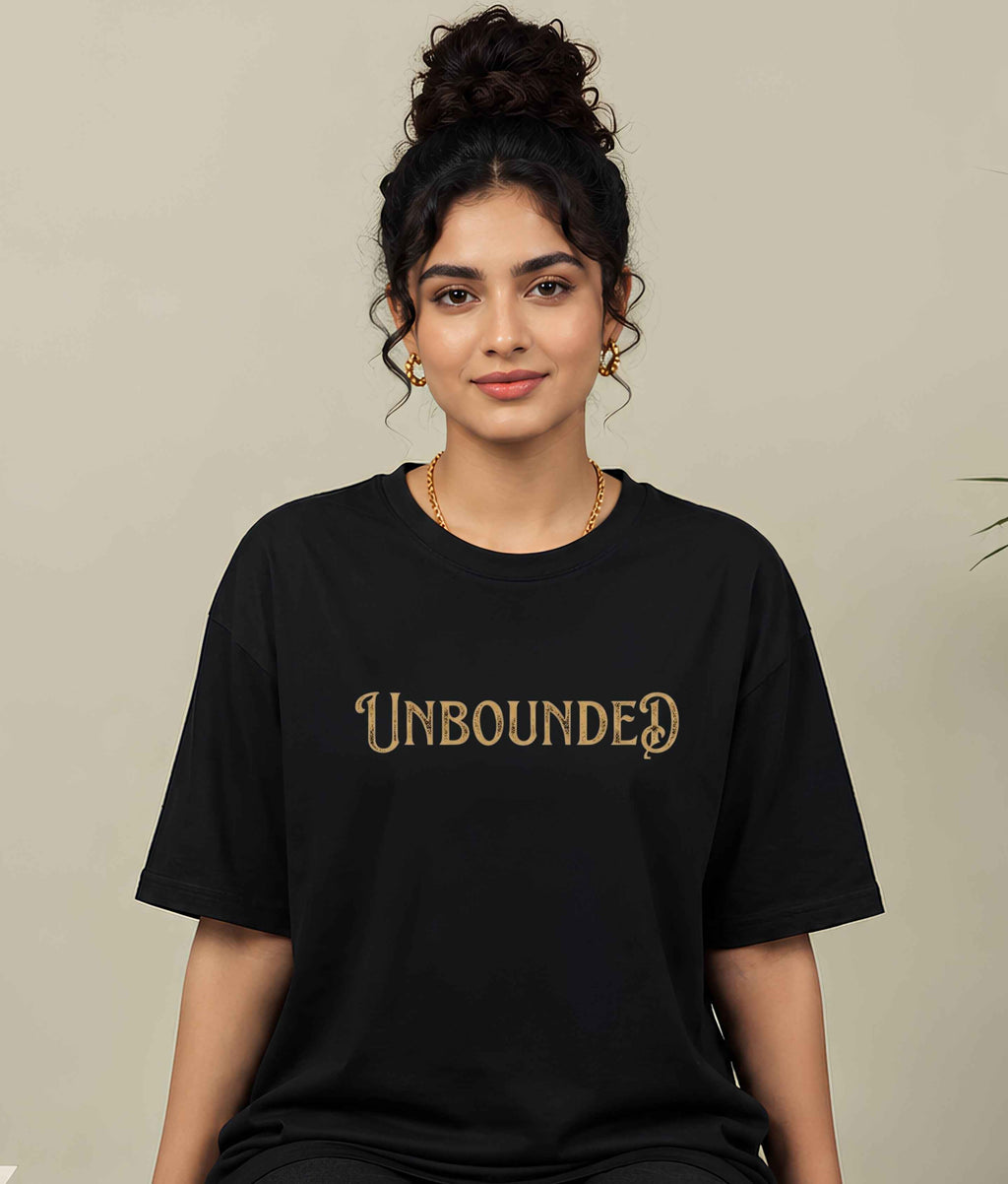 Women’s Oversized T-Shirt Black UNBOUNDED
