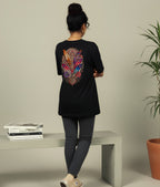 Women’s Oversized T-Shirt Black UNBOUNDED