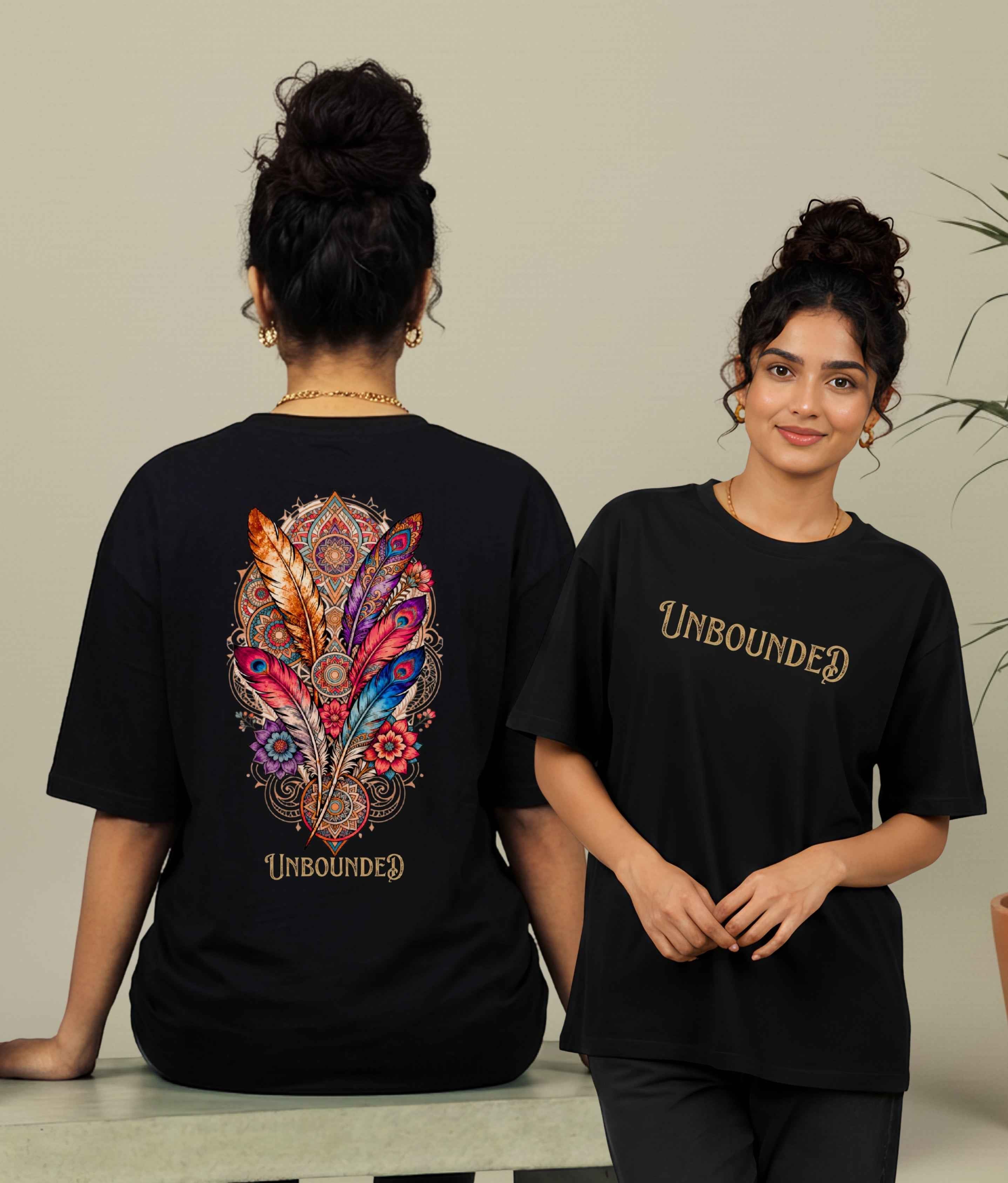 Women’s Oversized T-Shirt Black UNBOUNDED