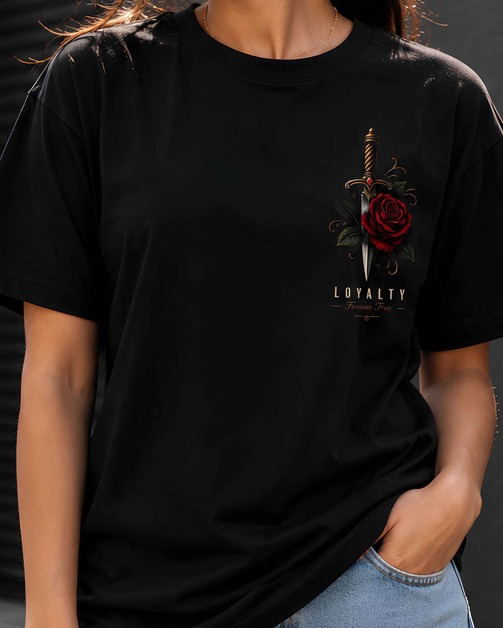 Loyalty Forever True Graphic Oversized Tee