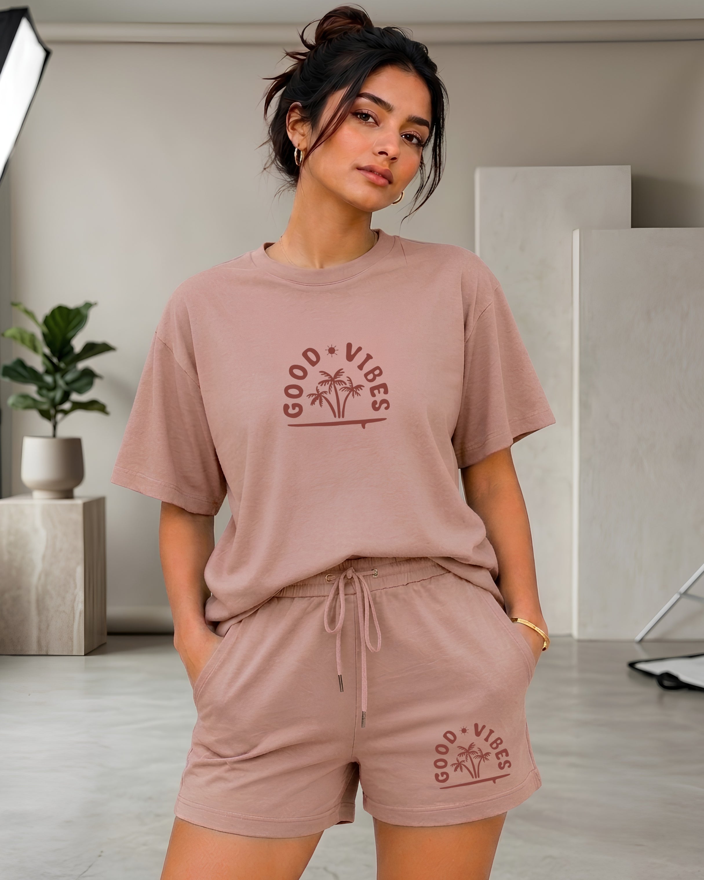 Good Vibes Cotton Co-Ord Set