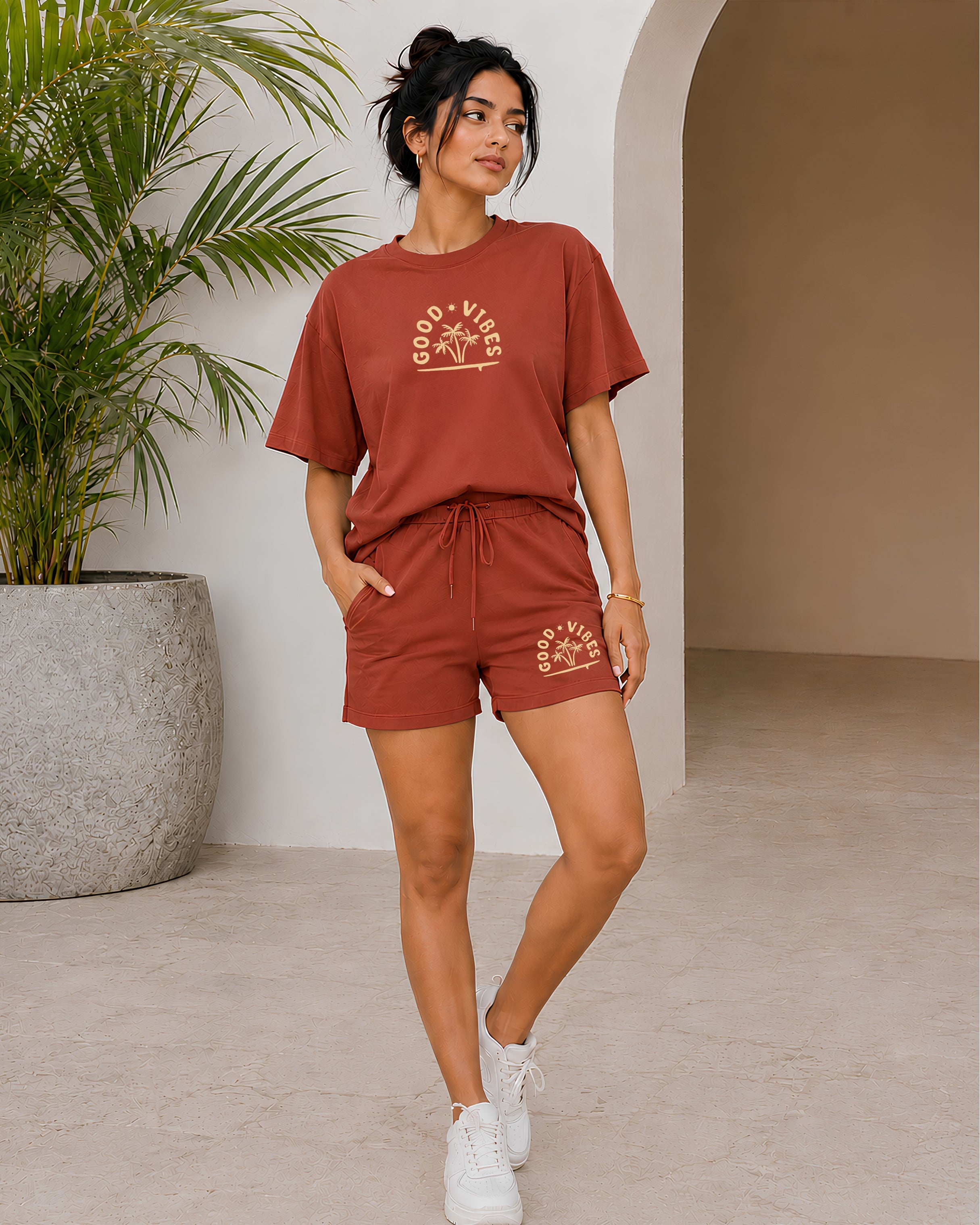 Good Vibes Cotton Co-Ord Set