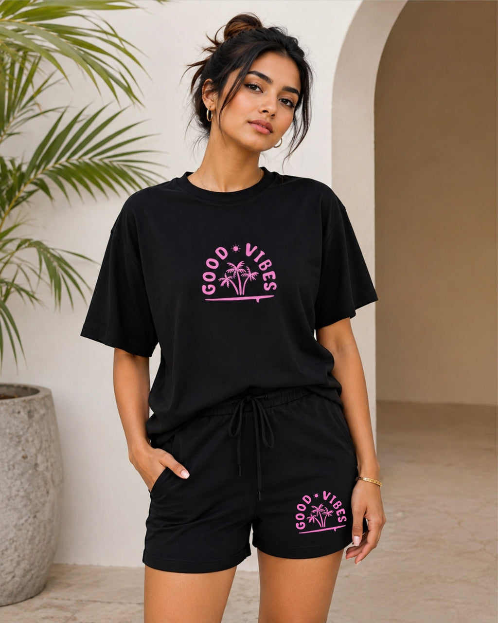 Good Vibes Cotton Co-Ord Set