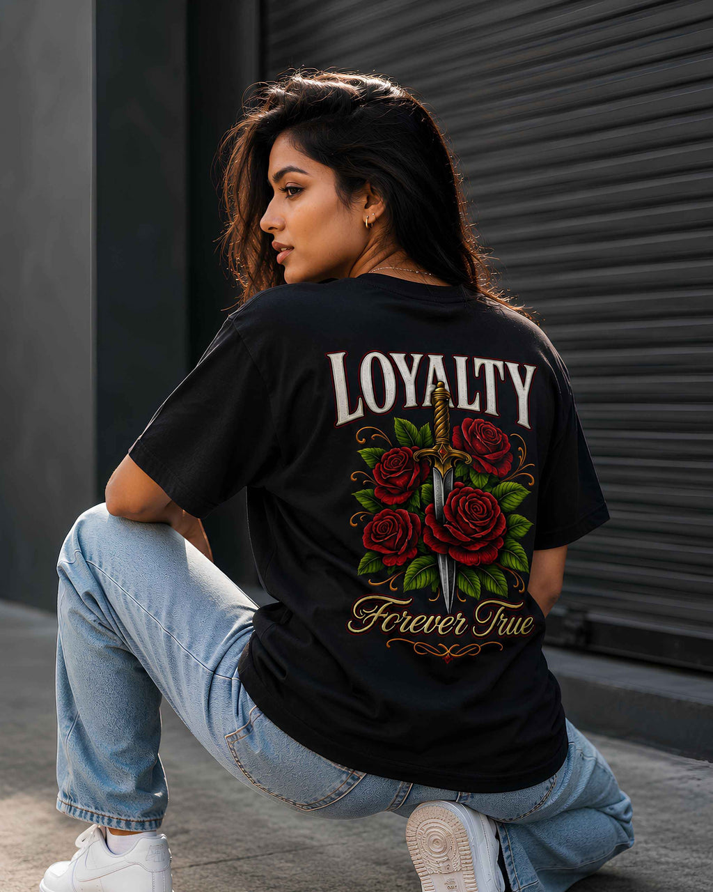 Loyalty Forever True Graphic Oversized Tee